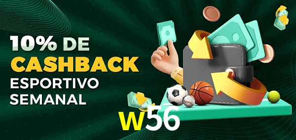 10% de bônus de cashback na w56